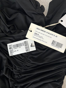 Magda Butrym black roses dress