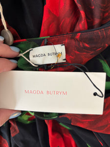 Magda Butrym red rose dress